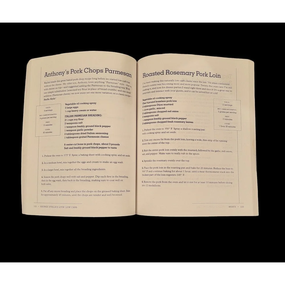 George Stella's Livin' Low Carb: Family Recipes Stella Style Paperback Cookbook‎